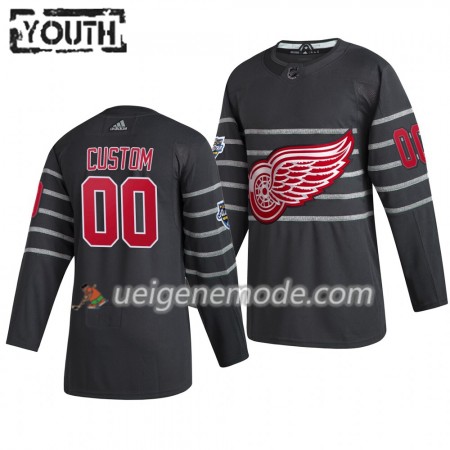 Kinder Detroit Red Wings Trikot Custom Grau Adidas 2020 NHL All-Star Authentic